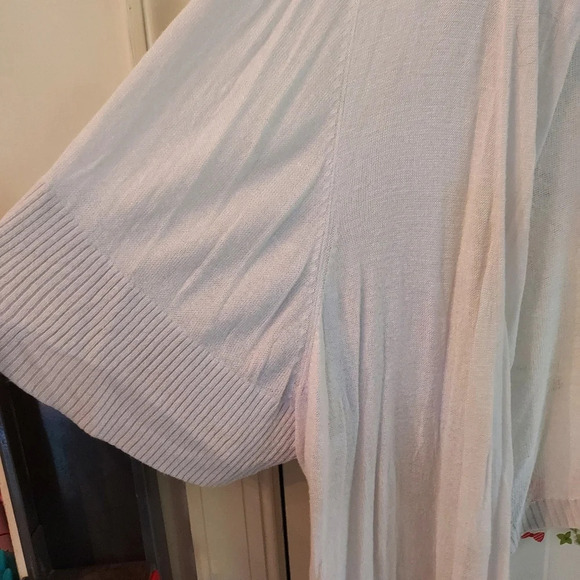 Lane Bryant White Cropped Short Sleeve Cardigan in Size 26/28 - Picture 4 of 9